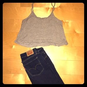 Brandy Melville grey tank top
